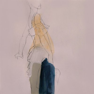 Elegante Mode-Skizze von Doris Schmitz