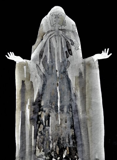 Ätherische Kapuzenfigur von Doris Schmitz
