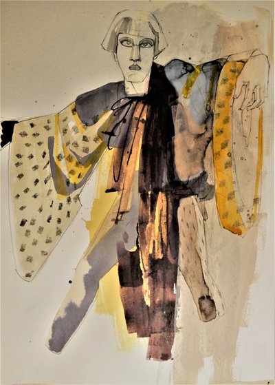 Stilisiertes Modeporträt von Doris Schmitz