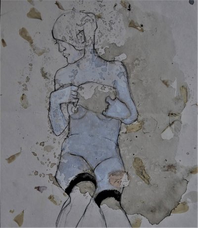 Subtile Nackte Figur von Doris Schmitz