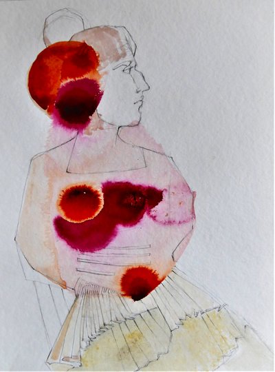 Frau in Rot Profil von Doris Schmitz