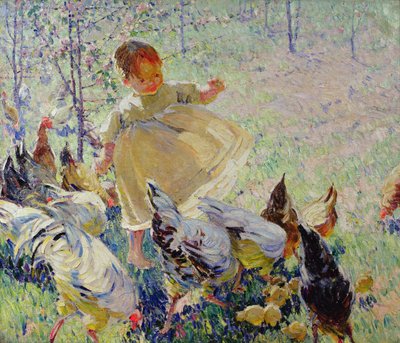 Hühner füttern von Dorothea Sharp
