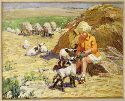 Die Lämmer füttern von Dorothea Sharp