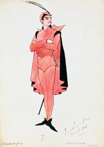 Kostüm für Mephistopheles in Faust von Dorothy Carleton Smyth
