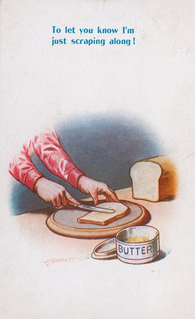 Butter, die entlang schabt von Douglas Tempest