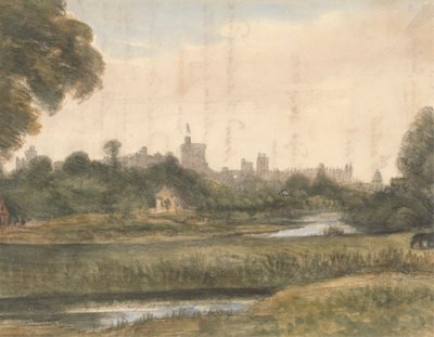 Blick auf Windsor vom Fluss aus von Dr. William Crotch