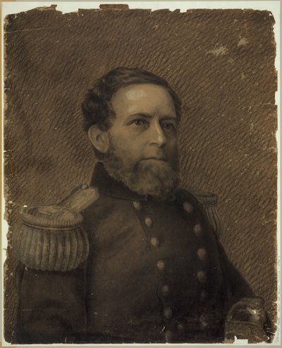 Admiral Andrew H. Foote, Brustbild, in Militäruniform von Drawings
