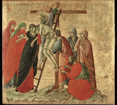 Altar Maestà, gemalt 1308-1311 für die Kathedrale von Siena von Duccio di Buoninsegna