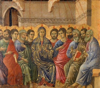 Pfingsten (Detail) von Duccio di Buoninsegna