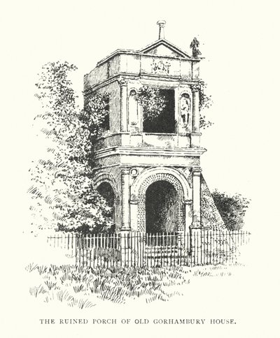Die Ruinierte Veranda des alten Gorhambury Hauses von Duncan Moul