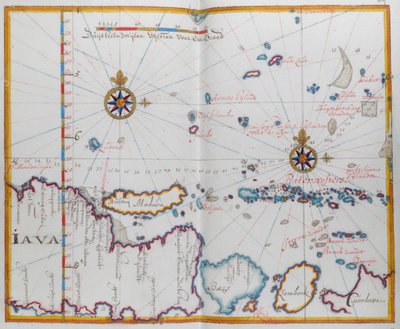 Karte der Inseln Java; Madura; Bali und andere Inseln von Dutch School