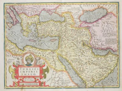 Karte des Osmanischen Reiches, aus dem Mercator-Atlas veröffentlicht von Jodocus Hondius (1563-1612) Amsterdam, 1606 von Dutch School