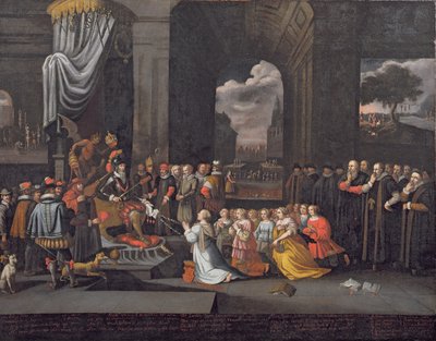 Verfolgung durch den Herzog von Alba im Jahr 1568 von Dutch School