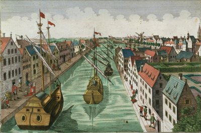 Ansicht des Ketteltores in Delft von Dutch School