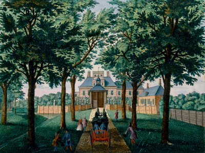 Haus Westerhout, aus Het Zeganpralent Kennemerlant von Hendrick de Leth und Matthias Brouerius Van Nidek, veröffentlicht um 1700-1730 von Dutch School