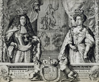 Wilhelm III. (1650-1702) und Maria II. (1662-94), ca. 1688-94 von Dutch School