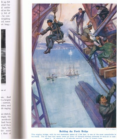 Bau der Forth Bridge, Illustration aus 