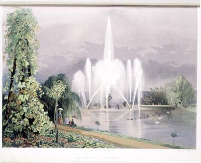 Der Flusspferdbrunnen, Enville, veröffentlicht von Thomas McLean von E. Adveno Brooke