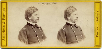 Nathaniel Prentice Banks (1816-94), amerikanischer Politiker und General der Unionsarmee (Stereo-Foto) von E. Anthony