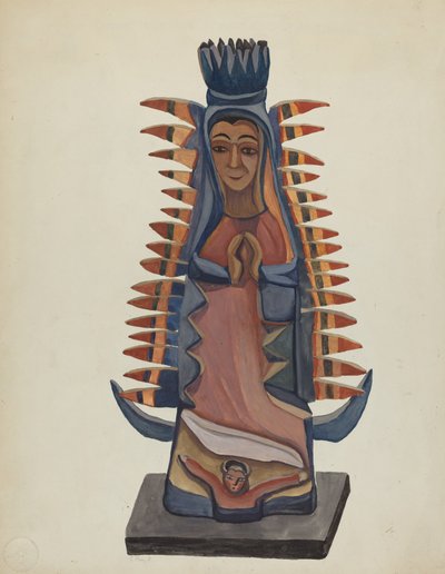 Bulto der Jungfrau von Guadalupe von E. Boyd