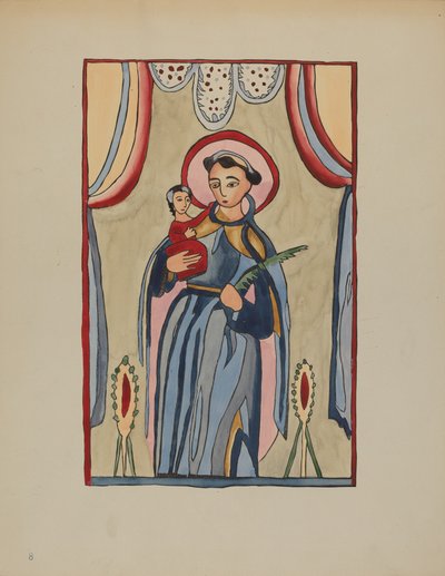 Tafel vom Altarstück von San Antonio, ca. 1936 von E. Boyd
