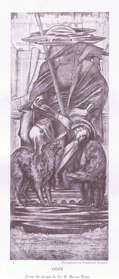 Odin - ein Entwurf von E. Burne Jones von E. Burne Jones