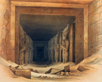 Innenraum des Tempels von Abu Simbel, Ägypten von E Weidenbach