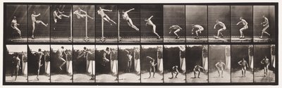 Tafel 158. Springen; Laufender Drehhochsprung (Schuhe) von Eadweard Muybridge