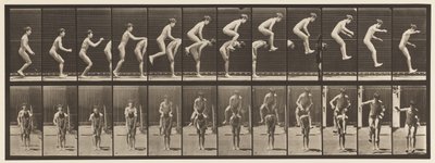 Tafel 168. Springen; Über den Rücken eines Jungen (Bockspringen) von Eadweard Muybridge