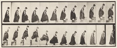 Tafel 173. Aufsteigende Stufen und Absprung, 1885 von Eadweard Muybridge