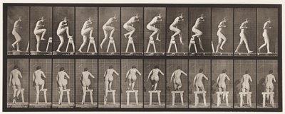 Tafel 178. Auf ein Gerüst steigen und darüber hinwegsteigen von Eadweard Muybridge