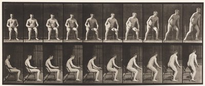 Tafel 249. Aufstehen vom Stuhl von Eadweard Muybridge