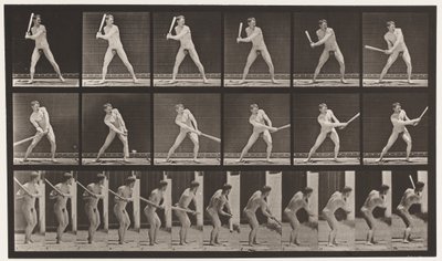 Tafel 275. Baseball; Schlagen (tiefer Ball) von Eadweard Muybridge