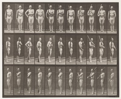 Tafel 352. Schulter, Befehl und Waffen tragen von Eadweard Muybridge