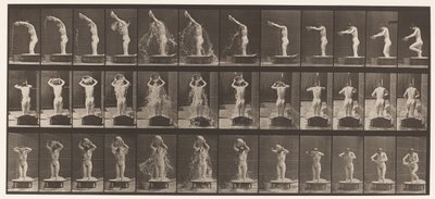 Tafel 409. Eine Schale Wasser über den Kopf gießen von Eadweard Muybridge