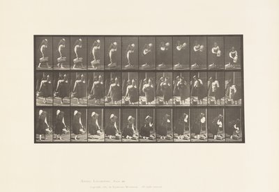 Tafel 460. Krug auf der Schulter und Korb in der Hand tragen, 1885 von Eadweard Muybridge