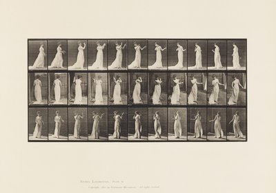 Gehen, sich umdrehen, Handlung der Abneigung von Eadweard Muybridge