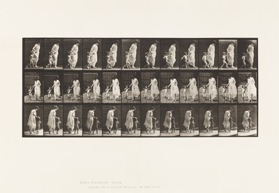 Tafel 72. Laufen, Kind an der Hand führend von Eadweard Muybridge