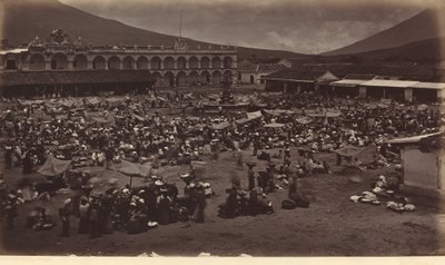 Platz und Vizekönigspalast - Antigua de Guatemala von Eadweard Muybridge