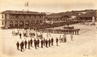 Empfang des Künstlers, Quezaltenango, Guatemala von Eadweard Muybridge