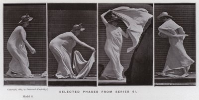 Die menschliche Figur in Bewegung: Ausgewählte Phasen aus Serie 61 von Eadweard Muybridge