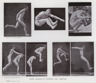 Die menschliche Figur in Bewegung: Einige Phasen des Laufens und Springens von Eadweard Muybridge