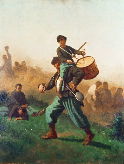 Studie für den verwundeten Trommlerjungen von Eastman Johnson