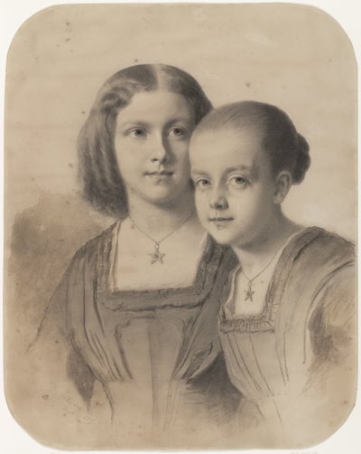 Porträt von Woltera Geertruida, Gräfin von Limburg Stirum und Gräfin Frederika Augusta von Eastman Johnson