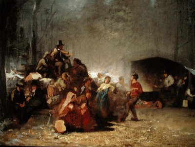 Die Party im Ahornzucker-Lager von Eastman Johnson