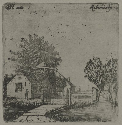 Ansicht von Hekendorp von Eberhard Cornelis Rahms