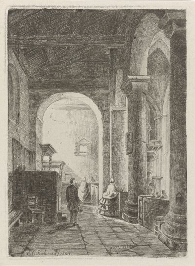 Innenraum einer Kirche von Eberhard Cornelis Rahms