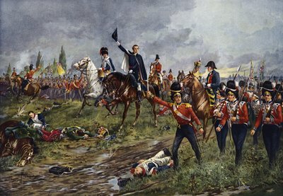 Die ganze Linie wird vorrücken, Die Schlacht von Waterloo von Edgar Alfred Holloway