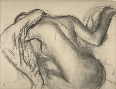Nach dem Bad, Frau trocknet ihr Haar, ca. 1893-98 von Edgar Degas