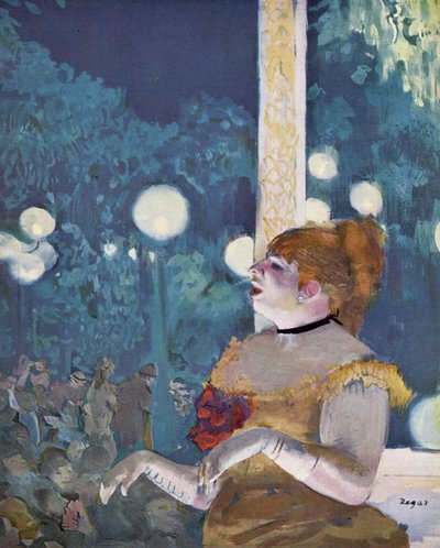 Im Café-Konzert: Das Lied vom Hund von Edgar Degas